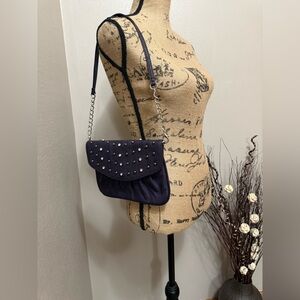 Grace Adele Studded purple Shoulder Bag